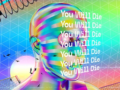 Daily Poster Art 90s abstract abstract art artwork chromatic colorful cyberpunk design everyday art everydays gradient iridescent klarens octane octane render octanerender poster poster art retro vaporwave