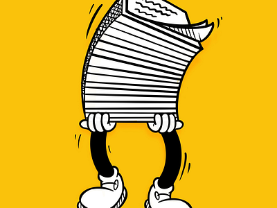 Wobbly Legs comic illustration vintage