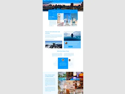 Travel Landing Page Design adobe adobexd aplusdesign.co design designer landing page landing page design travel website ui design ui designer ui web design website websitedesign