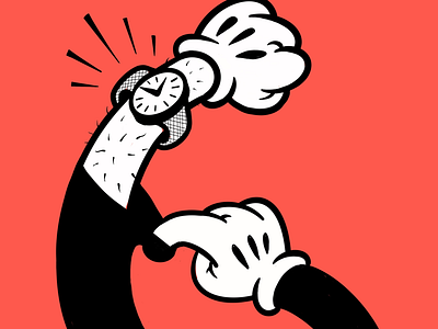 Hairy Arm comic illustration vintage