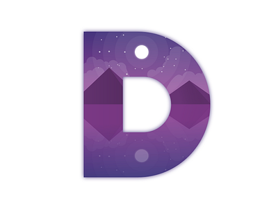 Letter D 36daysoftype d lake landscape letter mountain mountains