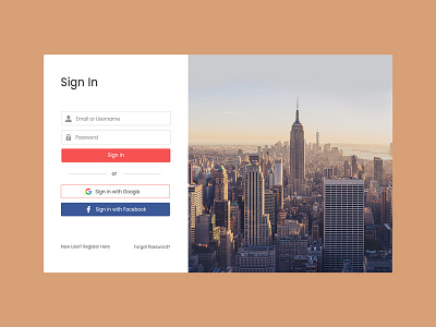 Sign In dailui daily ui 001 sign in sign in page ui