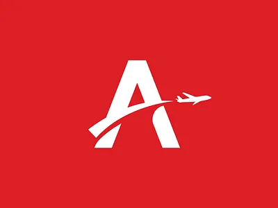 Airplane Travelling abstract airplane letter letter a letters logo modern plane travel traveling travelling