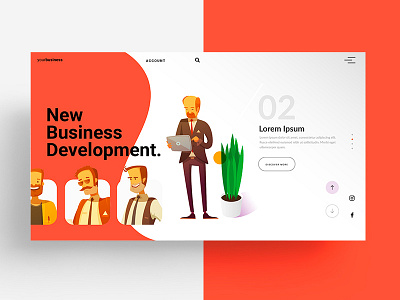home page animation app branding creativity daily design flat homepage icon illustration landing minimal ui ux ux ui vector web web design web 2.0 website