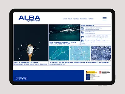 Science website WIP barcelona logo science synchrotron web web design wip