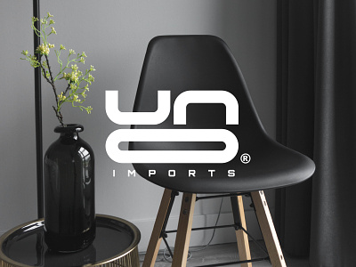 Uno Imports brand branding furniture icon letters logo logo design mark minimal sleek workmark