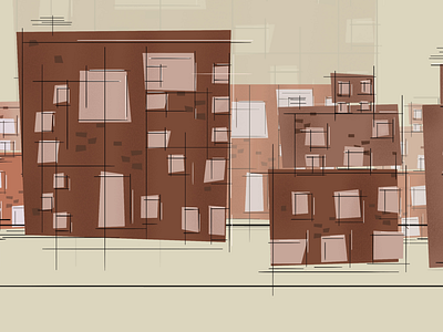 Buildings exploration on procreate 2d blocks bricks buildings concrete graphics ipad isometric procreate texture vector vector art