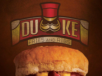Duke Burgers brand graphicdesign illustration logo