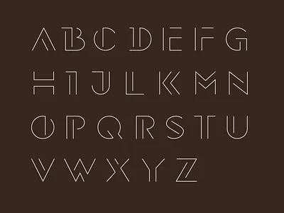 Thin stroke typeface font line line art stroke thin type art type design typeface typo typography