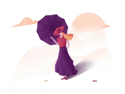 Umbrella🌂 illustration ipad