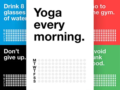 Habit Posters calendar custom habit helvetica month poster print tracker