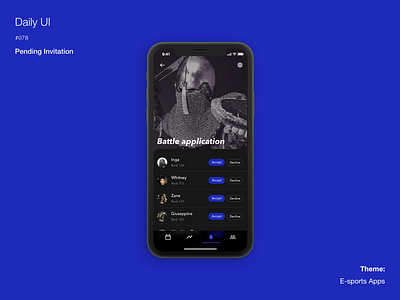 Daily UI #078 Pending Invitation adobexd dailyui