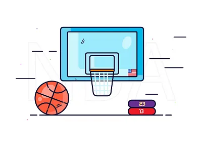 Basketball basketball design icon illustration illustrator logo minimal vector