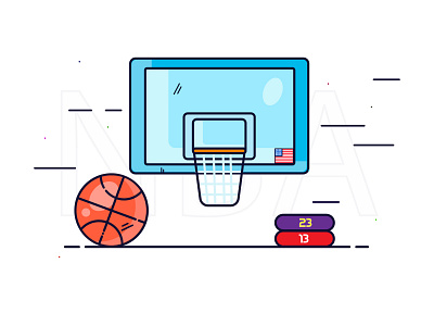 Basketball basketball design icon illustration illustrator logo minimal vector