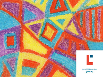 [1/100] Oil pastel pattern 100dayofpattern 100dayproject 100dayproject2019 abstract cubic illustration oilpastel patterndesign staycreative surfacepattern the100dayproject the100dayproject2019