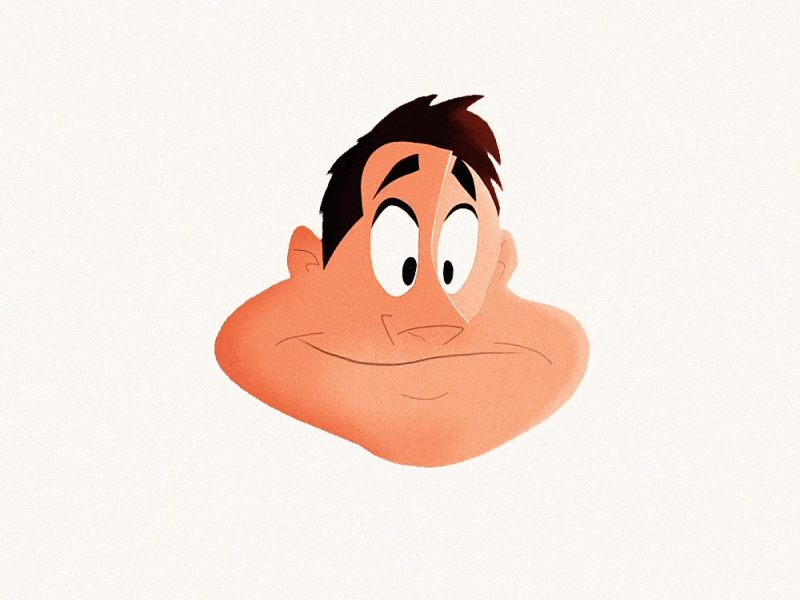 impression animation character face animation gif illustraion retro