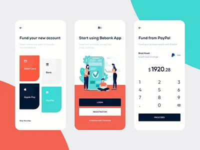 Bebank — Mobile Banking app bank bank app banking clean finance finance app finances app fund ios mobile mobile app mobile banking sandro tavartkiladze splash screen tavdro ui ux ux ui whitespace