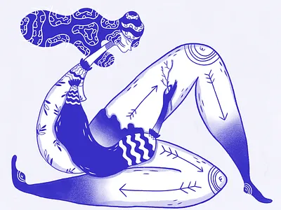 Princess And Warrior blue character design digital art digital painting girl graphic design illustration ui ui design web website