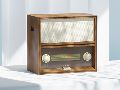 Nostalgic Radio 3d design graphic design nft