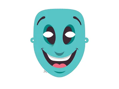 Paper Mask app art direction branding design digital art flat icon icon design illustration logo logo design mark print vector