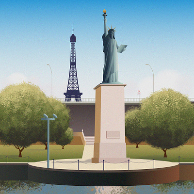 Paris design illustration