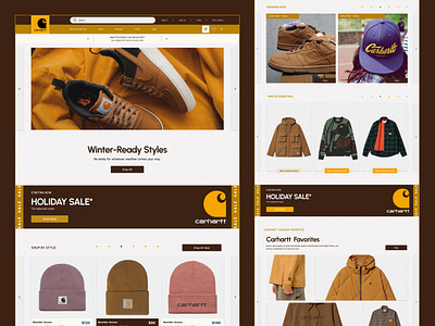 Carhartt Landing Page app carhartt design figma landing page ui ux