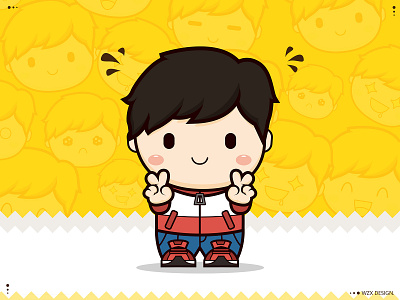 Personal illustration cute design illustration orange