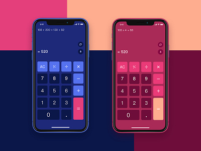Calculator UI app calculator ios ui ux
