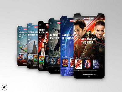 MCU App Concept: Ant-Man and the Wasp (#20) ant ant man app avengers design design inspiration illustrator iphonex marvel marvel comics marvelcinematicuniverse mcu mobile movie movie app shot superhero the wasp ui ux