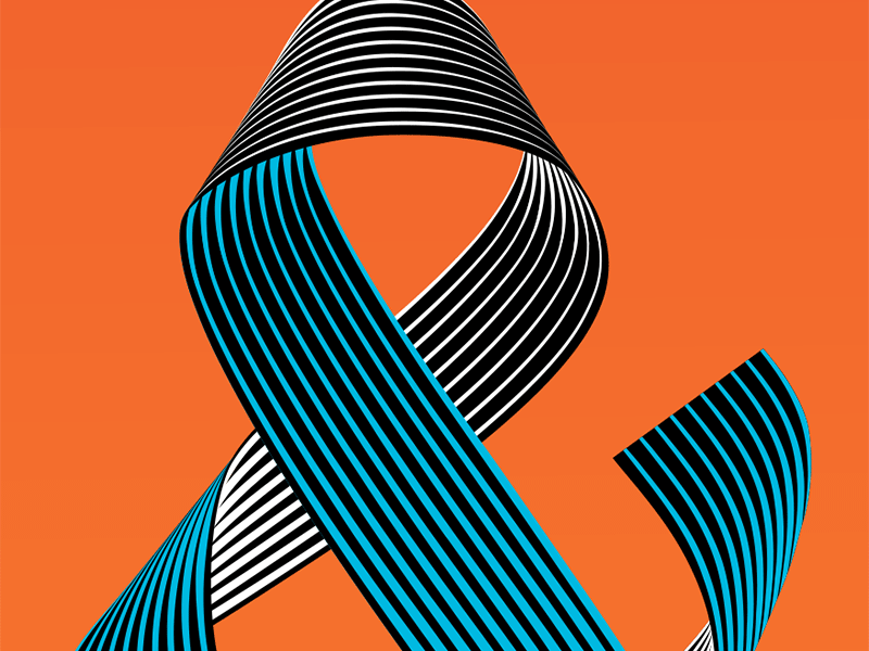 & custom handwritten illustration lettering opart ribbon type typography vector