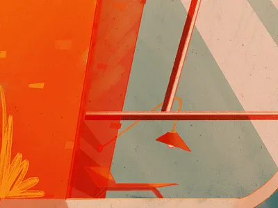 36 Ddays of Type | D 36days d 36daysoftype beachhouse illustration midcentury midcenturymodern retro