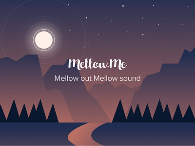 MellowMe design illustration ui ux vector