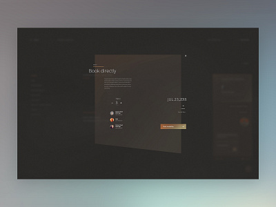 Hotel design ui ux web
