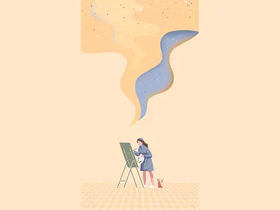 drawing drawing girl illustration imagination