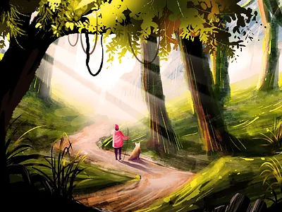 1080x6101 art artist designer digital 2d digitalpaiting forest illustraion lightroom visual art