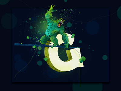 G for Gorilla children creative design dreem forest green hiwow illustratio illustration instagram design love muhamed sajid nature vector