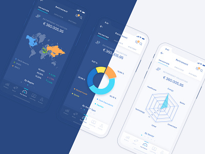 Wealth management app atomic design bank app design human centered design illustration information architecture interface design mobile app ui ux wealth management