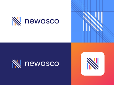 Newasco - Logo Design Exploration app branding clean corporate design digital media tech for sale unused buy gradient identity letter letters logo logo design logo designer logotype mark monogram nice symbol tech