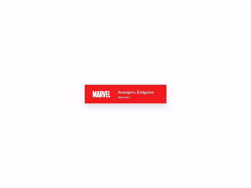 Daily UI Challenge #045 - Info Card adobe xd animation app avengers card dailui daily daily 100 daily 100 challenge daily challange design gif gif animation info info card info design marvel marvel comics marvelcomics ui