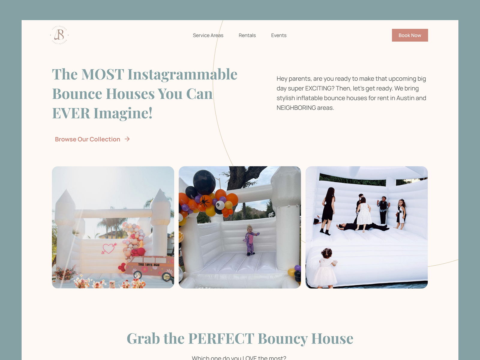 Bounce House Website Design by Nabeel Ahmed for Markalytics on Dribbble
