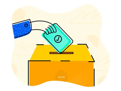 Cast your Vote election 2019 election day illustration india mallow tech poll right to vote selection vote