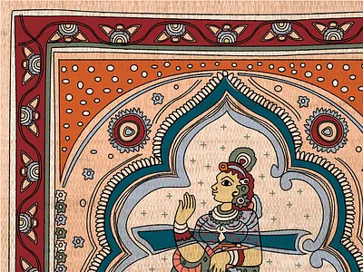 A is for 36 days of type adobe color culture design drawing folk art hand lettering handmade illustration illustrator india indian art lettering pattern