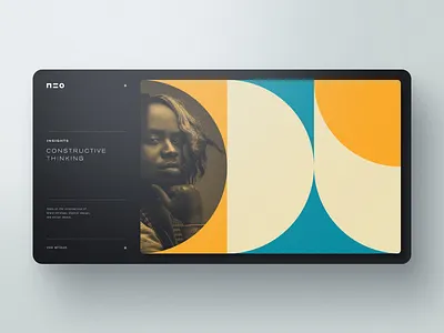 NEO bootstrap clean layout minimal portfolio profile simple template typography web design webdesign website