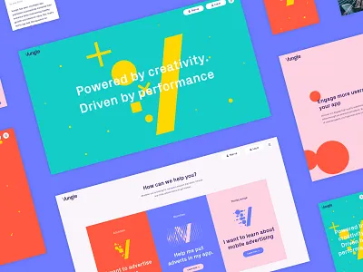 Vungle Screens design ui ux web website