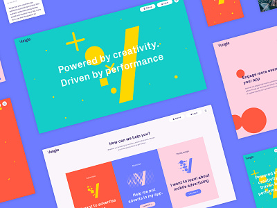 Vungle Screens design ui ux web website