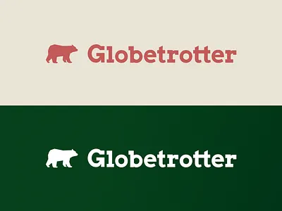 Globetrotter brand branding clean design globe globetrotter green logo trotter typography