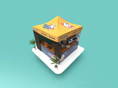 Scone Quest stall concept design brand catering character art character creation color design event event artwork event branding exhibition design food gazebo mobilecatering stall