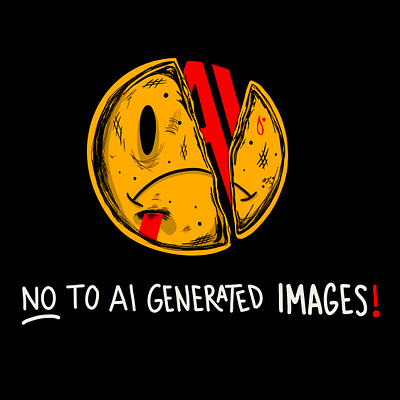 No to AI Generated Images! ai ai art ai design ai generated art theft artist corporate greed design drawing hand drawn human artists illustration illustration art illustrator midjourney no to ai protest stable diffusion tech theft technology