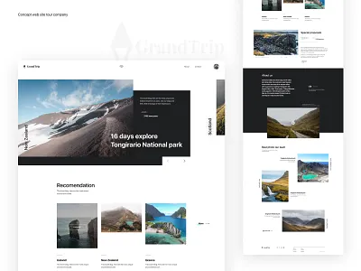 Grand Trip design figma photoshop tour travel ui ui ux user experience design user interface user interface design web webdesign webdesigner вебдизайн