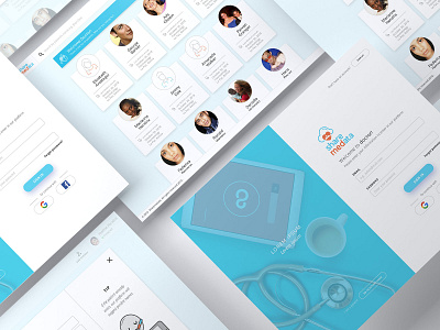 Sharemedata app interface medical mockup